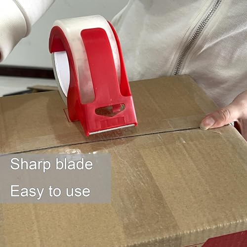 WELSTIK 6 Pack 50MM x 100M Heavy Duty Clear Packaging Tape with Free Dispenser - Image 4
