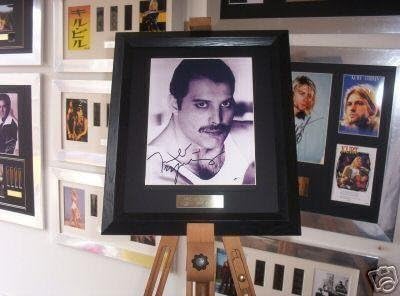 DGM Queen Freddie Mercury Signed & Framed Autograph Music Memorabilia