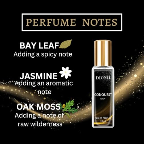 Image of Dionii Eau De Parfum Gift Set for Men | R.A.W, CONQUEST Perfume Set | Long Lasting Fragrance (2 x 20ml Each)