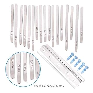 Ensemble de clés pour pouce piano, 17 clés en acier inoxydable de piano pouce de Kalimba pièces de rechange DIY pour… – Image 3