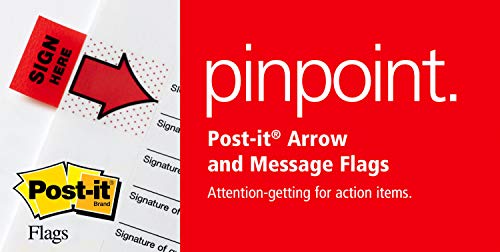 Post-it Message Flags, Sign Here 1 in. x 1.7 in., Two Dispensers with 50 -Count Yellow Sticky Tabs Per Dispenser (100 Flags Total) - image 9