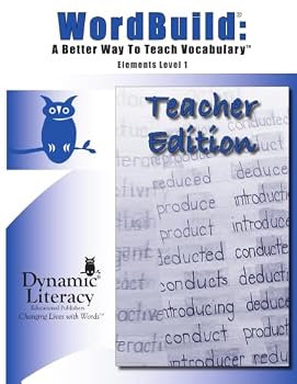 Paperback WordBuild A Better Way to Teach Vocabulary. Elements. Level 1 - Teacher Edition Book