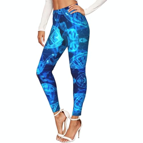 Leggings de compresión suave para mujer DNA Chain mallas de gimnasio que no transparentan nada