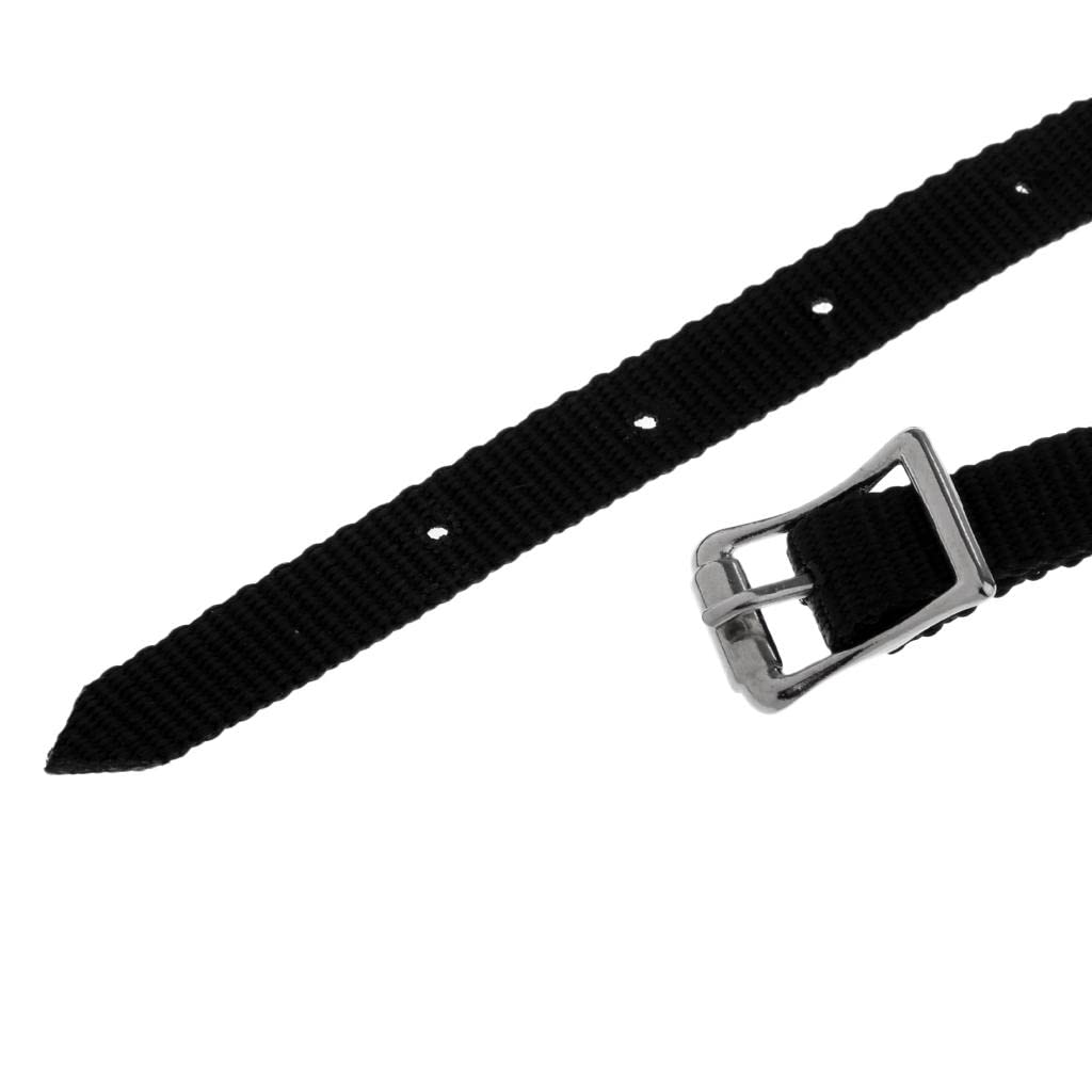 Lot De 2 Sangles D'Éperons Cuir PU Réglables – Boucle Acier Inoxydable Pour Équitation Quotidienne