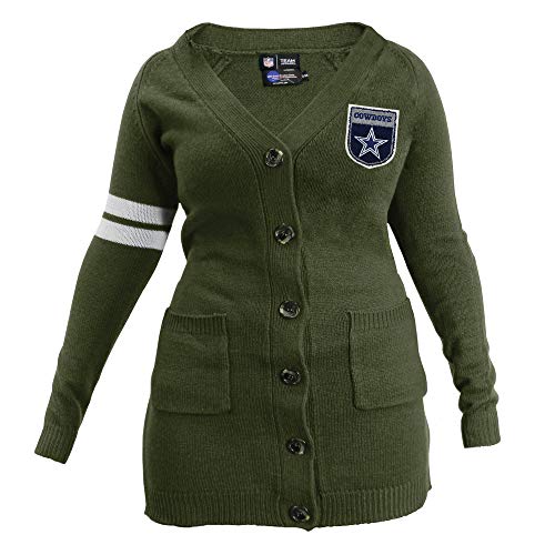 Littlearth NFL Dallas Cowboys Varsity Cardigan, Large/Extra Large