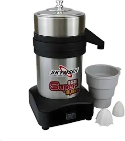 Espremedor elétrico Skymsen ESB SUPER-N industrial 372.85W 60Hz preto e prateado 127/220V