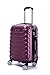 R.Leone Valigia da 1 pezzo Fino a Set 4 Trolley Rigido grande, medio, bagaglio a mano e beauty case 8 ruote in ABS 2026 (Bordò, M Medio)
