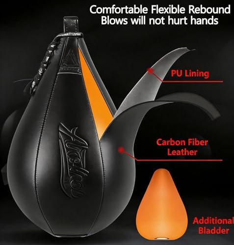 Boxing Speed Punching Bag MMA Training Speed Ball Hanging Swivel Reflex Bag Equipment Workout Kicking Martial Arts Home Gym Exercise Speedball