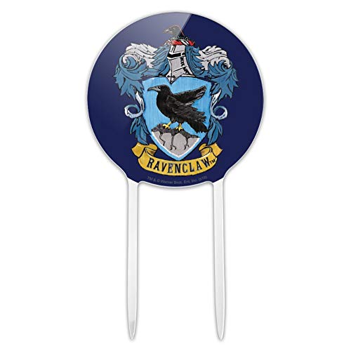 Acrylic Harry Potter Ravenclaw Painted Crest Cake Topper Party Decoration