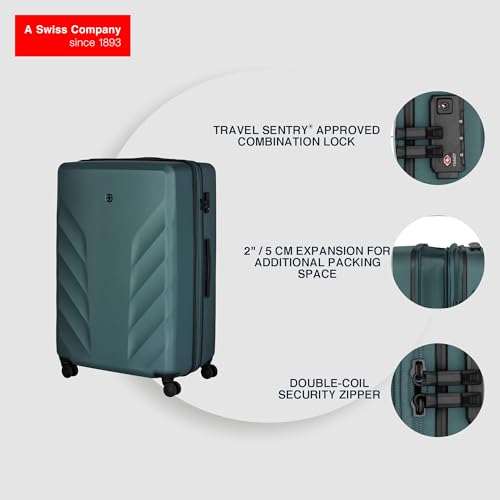 Image of WENGER, Motion, Large Hardside Check-in Suitcase, 135 litres, Deep Lake, 612710, Swiss Designed