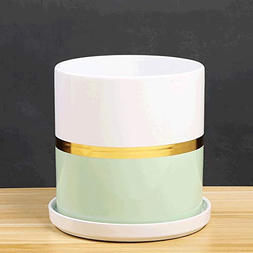 Macetas de cerámica para suculentas pequeñas con drenaje estilo creativo mini