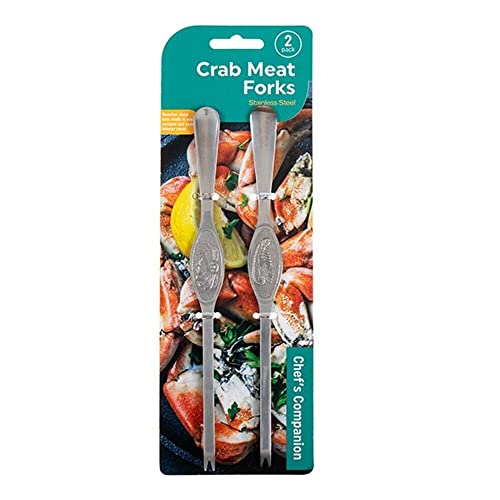 Chef's Companion Crab Meat Forks Stainless Steel 2 Pack