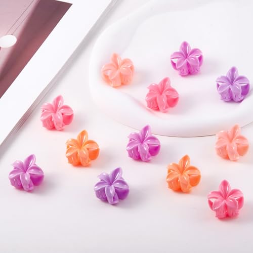 30 Mini Pinzas para Cabello con Diseño Floral miniatura 7