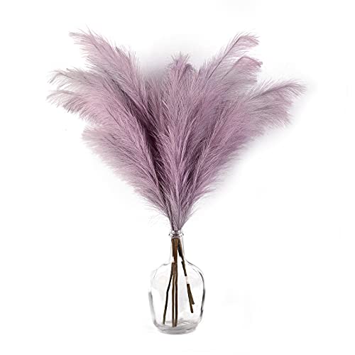 Herbe De Pampa Artificielle Haute, 39 Pouces Violet Clair Grand DéCor d'herbe De Pampa, DéCoration De Maison De Style BohèMe, Adapté à La Chambre, Au Salon, Au Mariage Cover