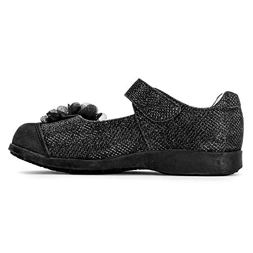 Pediped Baby-Girl's Flex Estella Mary Jane Flat, Black, 24 E Eu Toddler (7.5-8 Us) #TOP18