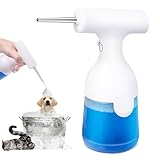 Bimo Soap Dispenser for Dog Cat Bath,Electric Foam Machine Dispenser with 2 Nozzles for Pet Bathing,Bathroom,Kitchen Sink,Toilet,Dish Pan,350ml Capacity,1200mAh