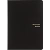 Maruman Mnemosyne Padfolio Notebook, A4, 8.27 x 11.69, Premium Black Folder With 5mm Grid Notepad, Includes 2 Storage Pockets, For Professionals, Teachers, and Students, Made in Japan