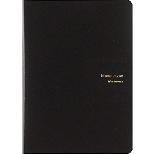 Maruman Mnemosyne Padfolio Notebook, A5, 5.83" x 8.27", Premium Black Folder With 5mm Grid Notepad, Includes 2 Storage Pockets, For Professionals, Teachers, and Students, Made in Japan by Maruman - Used condition - US$12.95
