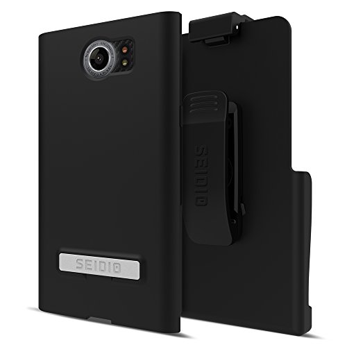 Seidio Surface with Metal Kickstand Case and Belt-Clip Holster Combo for The BlackBerry Priv - Black