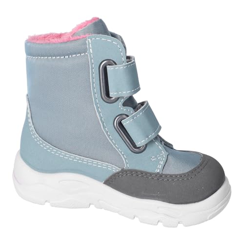 RICOSTA Milena Girls' Winter Boots - Learn to Walk, Medium Width Loose, Sympatex, Vegan, Arctic 130, 24 EU4