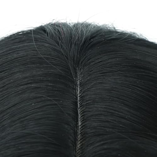 Image of PATTNIUM Child Kids Black Wig Long Wavy Black Wig for Kids Girls Long Synthetic Wig with Wig Cap
