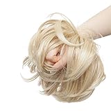 Erhöhen Sie das Volumen der Haare: Tousled chaotisch Brötchenverlängerung kann eine Tonne Haarknotenvolumen für Sie hinzufügen. Es hilft Ihrem kurzen und dünnen Pferdeschwanz, ein volles unordentliches Brötchen zu werden.