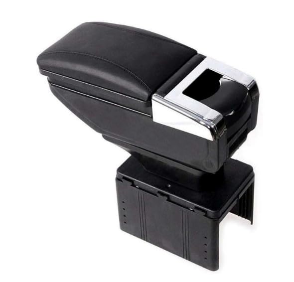 Universal Car Armrest Console with Storage Compartment and Bottle Holder, Compatible with All Car Models-image-31