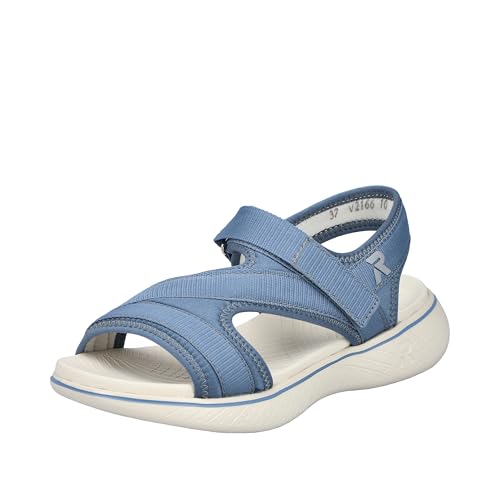 Rieker Damen V2166 Trekkingsandalen, Blau, 40 EU
