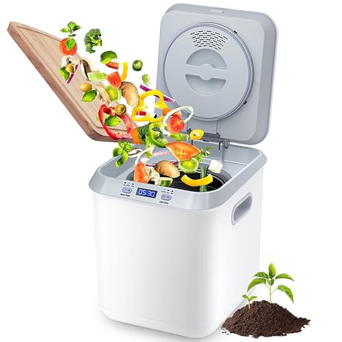 Reciclador de residuos de alimentos de cocina sin olor con bajo ruido y cubo de 3.3L 2