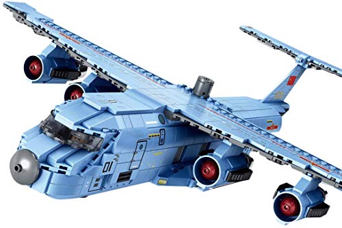 LAKIOMZ Technic Y-20 Transportflugzeug Modell 1083pcs Baustein Militär Transport Flugzeug Armee Waffe Soldat Ziegel… – Bild 3