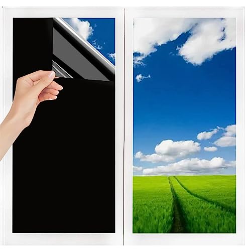 Film Vitre TeintéE Voiture Teinte Vitre Voiture 40X200cm Films AdhéSifs pour Vitres Auto Protection Contre Soleil Et Vie PrivéE pour Plupart des FenêTres De Bureau De Chambre à Coucher De Voiture