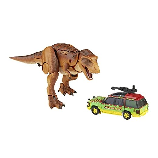 Transformers Generations Collaborative: Jurassic Park Mash-Up Tyrannocon Rex & Autobot JP93 Ages 8 and Up