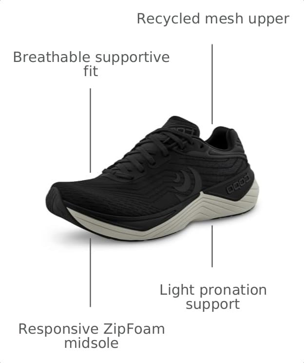 Image of Topo Athletic Men's Ultrafly 5 Comfortable Lightweight Cushioned Durable 5MM Drop Road Running Shoes, Athletic Shoes for Road Running