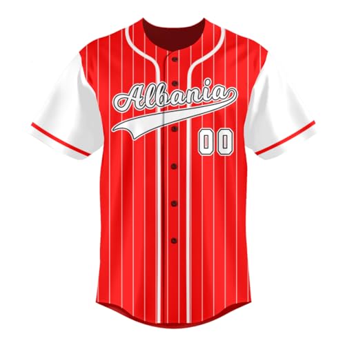 Custom Pinstripe National Team Baseball Jersey Shirts for Men Women miniatura 2