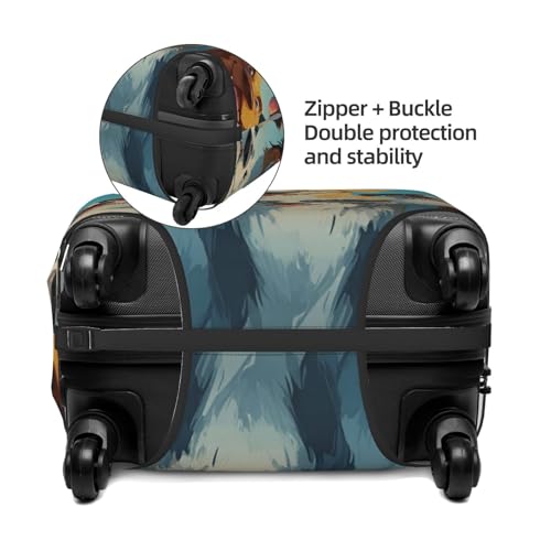 Luggage Cover Elastic Suitcase Cover (18-32 inch) Anti-Scratch Luggage Covers A large group of dogs Travel Suitcase Covers Luggages Protector for Travel Adult Luggages Decorative3
