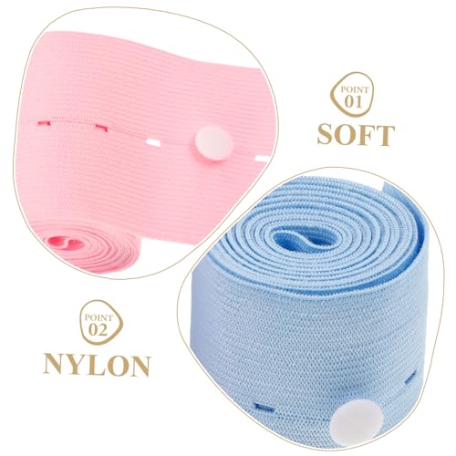 Healeved 2pcs Fetal Heart Rate Monitoring Fetal Monitor Heartbeat Fetal Monitor Monitoring Band for Nylon Woman Multipurpose Accessories, 130.00X6.00X0.30CM