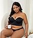 SEA BBOT Longline Strapless Bra for Big Busted Women Full Coverage Corset Bra Hide Back Fat Seamless T-Shirt Bra Black 44B