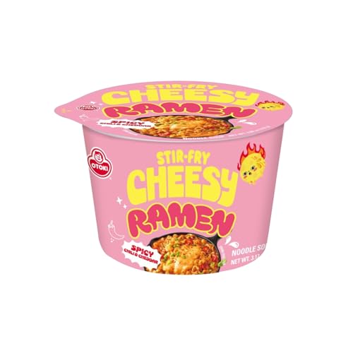 Cheesy Stir-Fry Ramen (Bowl) – Spicy Chili & Cheddar Flavor