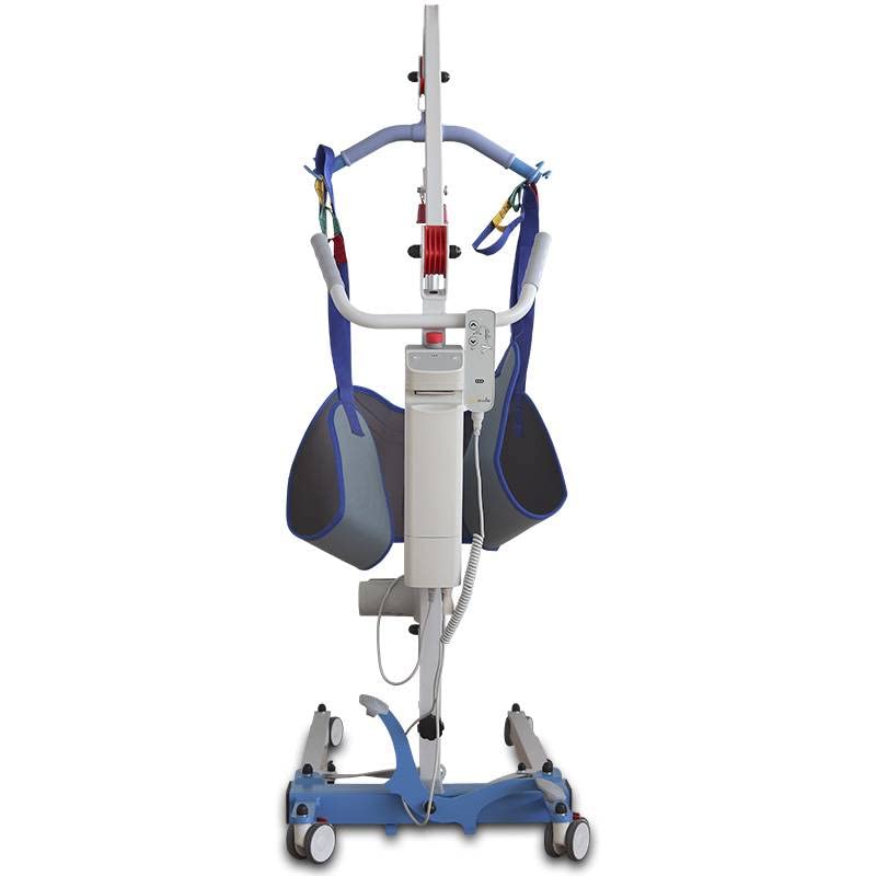 Ventadecolchones – Grúa Eléctrica para el traslado de pacientes, personas mayores, elevación cuerpo completo. Marca Española. Soporta hasta 135 Kilogramos. Arnés Incluido.