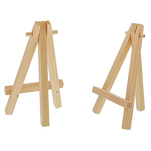 ZAW Caballete 40 Mini Bricolaje Artista de Madera Artista de Madera Easel de la Boda Tabla de la Boda Soporte de la Pantalla Decoración de la Fiesta 15x8cm Caballete Caballete para Pintar