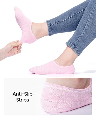 Image of IDEGG No Show Socks Women 10 Pairs Low Cut Anti-Slid Novelty Athletic Casual Invisible Liner Socks