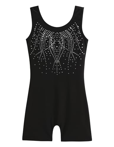 Zaclotre Kid Girls Gymnastic Leotard Sparkly Shiny Diamond Ballet Dance One Piece Outfit