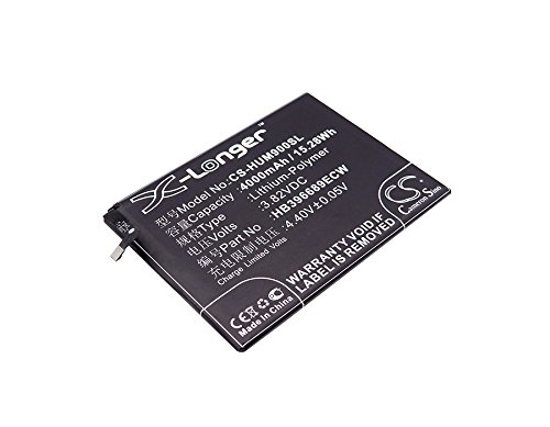 4000mAh Battery Replacement for Huawei Ascend Mate 9, Mate 9, Mate 9 Dual SIM, Mate 9 Pro, MHA-AL00, P/N HB396689ECW