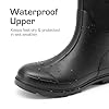 DREAM PAIRS Women Wellington and Wellies, Outdoor and Waterproof Rain Boots, Comfort Dog-Walking Shoes in Garden and Camping,Size 6,Black,DWEMRB2506 #1