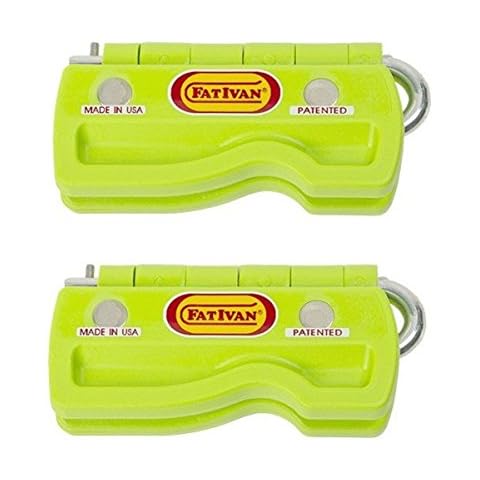 The Original Fat Ivan Fold Up Doorstop Wedge with Magnet Green (Pack of 2) Cover