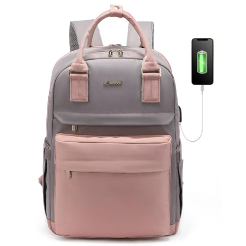 LOVEVOOK Backpack purse for Women, 15 Inch Laptop backpack Cute Waterproof Backpacks Stylish Travel Bags Vintage Daypacks for College Work Party