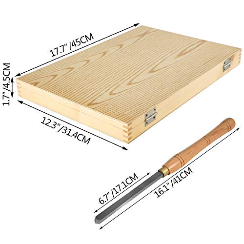 Vevor 8WOODCHISEL Lathe Chisel 8 Piece Wood Lathe Chisel Cutting Carving Hss Steel Blades Wood Turning Tools Lathe Chisel Set Wooden Case thumb #1