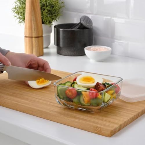 Image of Ikea BESTAMMA Food container with lid, glass, 0.5 L
