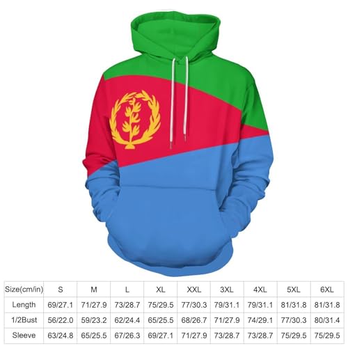 Sweat à capuche Érythrée pull symbole national cadeau idéal - 3