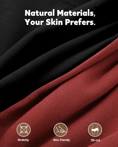 BAMBOO COOL Women's Boyshort Panties Seamless Mid Waist Underwear Stretchy Moisture Wicking Boxer Briefs for Ladies 5 Pack2